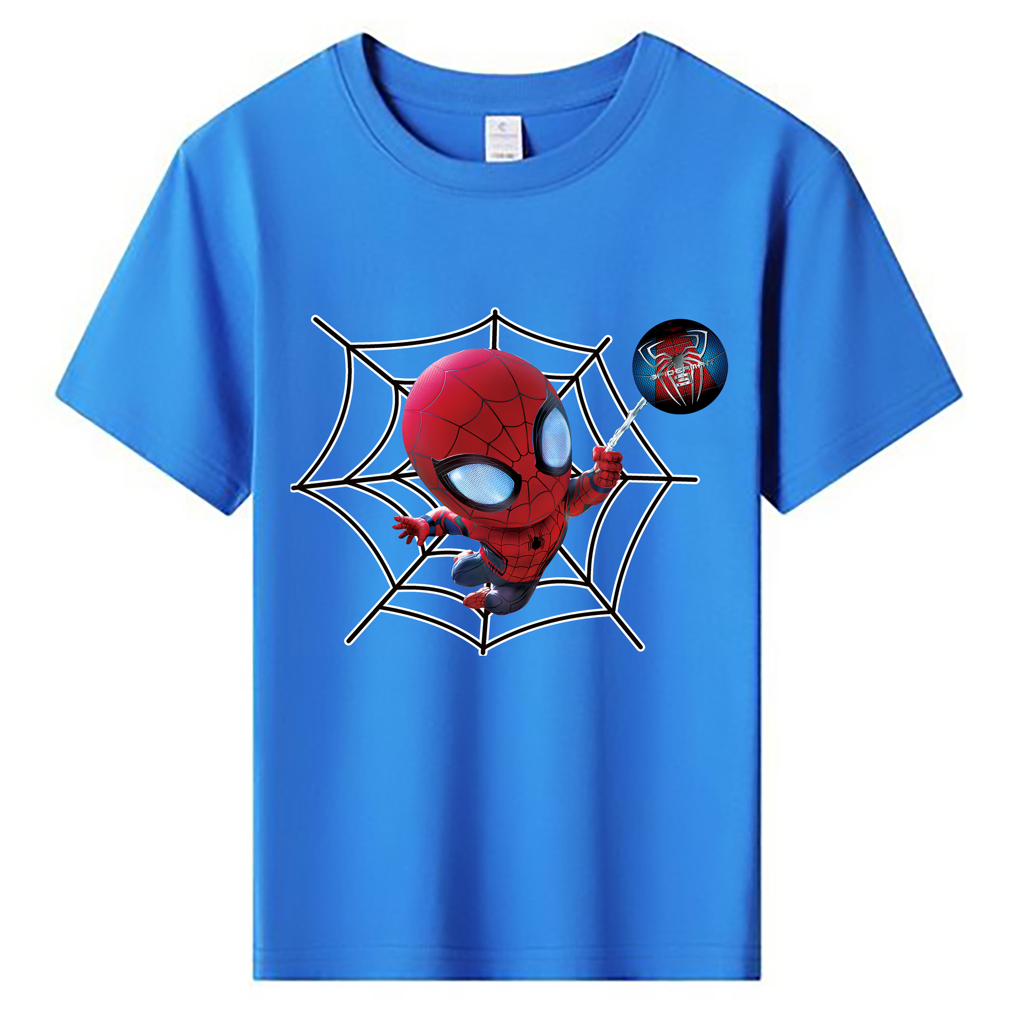 （画像用） Spider Man スパイダーマン 綿100％キッズTシャツ（フロントプリント）